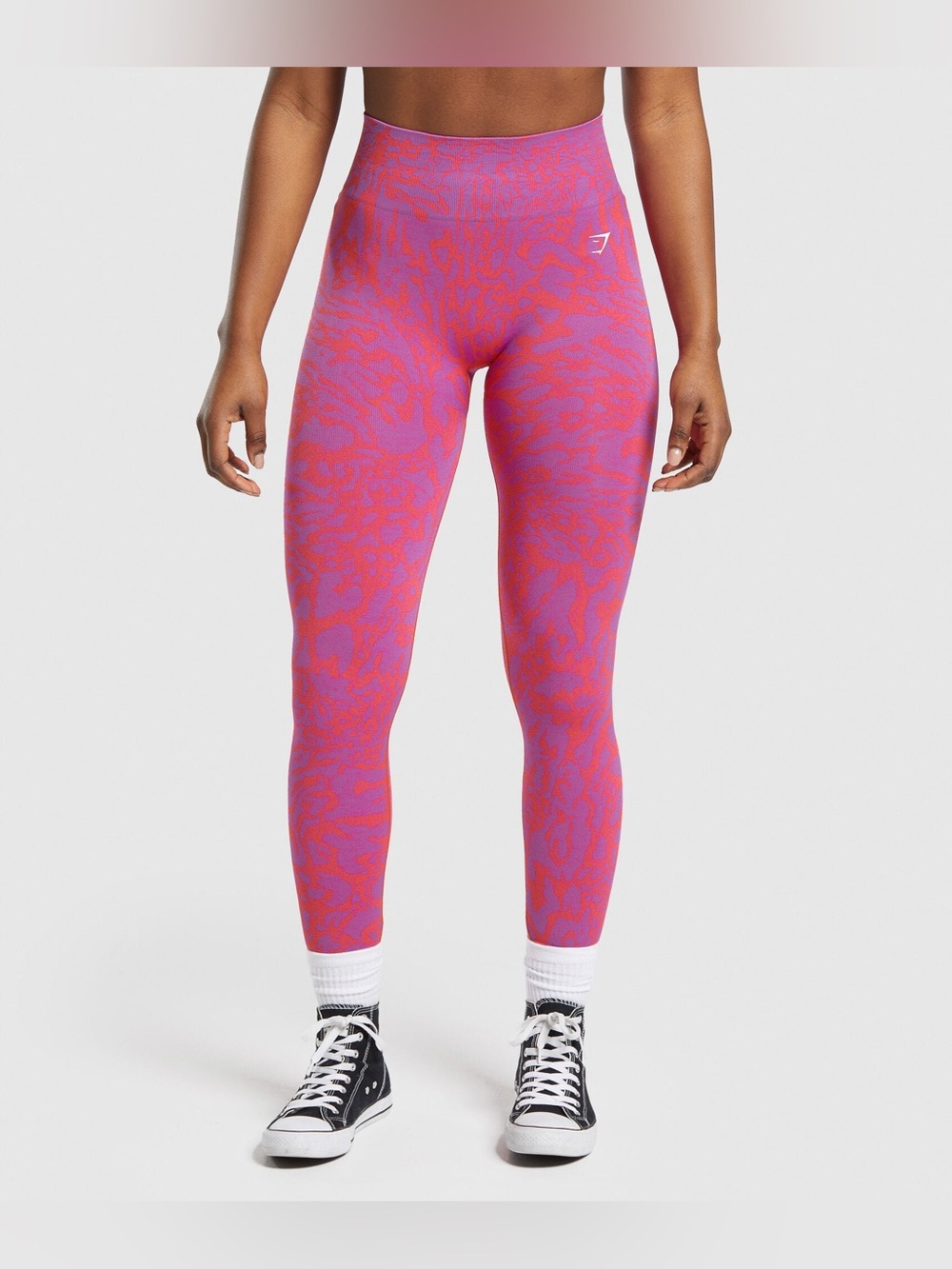 GYMSHARK ADAPT SAFARI SEAMLESS LEGGING Shelly Pink/Fly Coral